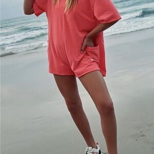 NWT Free People Movement Hot Shot Tee Romper